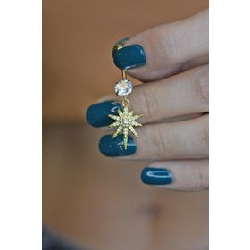 Sacce Scarves&Accessories Kuzey Yıldızı Çelik Göbek Piercing