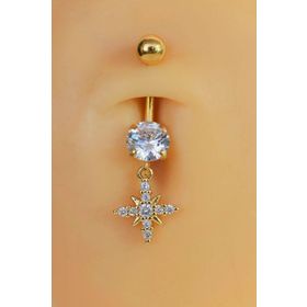 Sacce Scarves&Accessories Kuzey Yıldızı Çelik Göbek Piercing