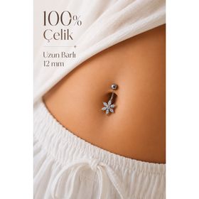 Sacce Scarves&Accessories Lotus Çiçek Çelik Göbek Piercing