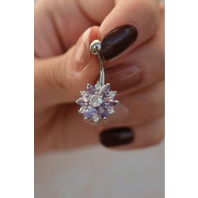 Sacce Scarves&Accessories Lotus Çiçek Çelik Göbek Piercing