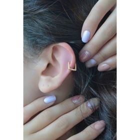 Sacce Scarves&Accessories Mini İnce Kare Halka Tragus Helix Küpesi Piercing