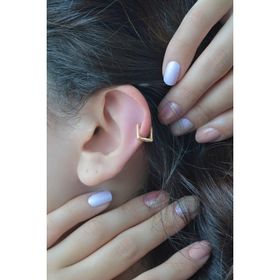 Sacce Scarves&Accessories Mini İnce Kare Halka Tragus Helix Küpesi Piercing