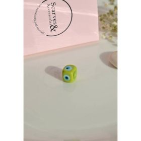 Sacce Scarves&Accessories Murano Fıstık Yeşili Nazar Boncuğu