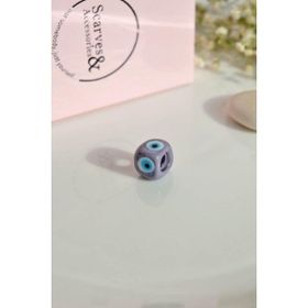 Sacce Scarves&Accessories Murano Gri Nazar Boncuğu