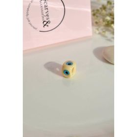 Sacce Scarves&Accessories Murano Krem Rengi Nazar Boncuğu