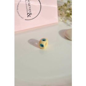 Sacce Scarves&Accessories Murano Krem Rengi Nazar Boncuğu