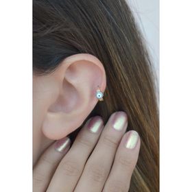 Sacce Scarves&Accessories Nazar Boncuklu Halka Helix Kıkırdak Küpesi Piercing