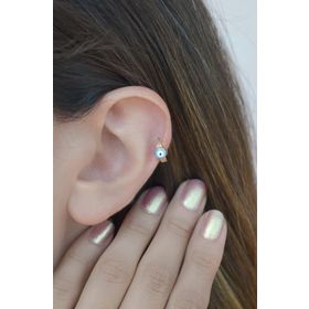 Sacce Scarves&Accessories Nazar Boncuklu Halka Helix Kıkırdak Küpesi Piercing