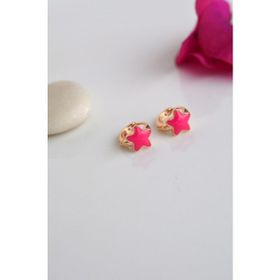 Sacce Scarves&Accessories Pembe Yıldızlı Çocuk Antialerjik Küpe
