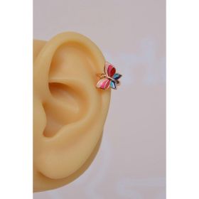 Sacce Scarves&Accessories Renkli Kelebek Helix Küpe Kıkırdak Lob Piercing