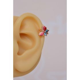 Sacce Scarves&Accessories Renkli Kelebek Helix Küpe Kıkırdak Lob Piercing