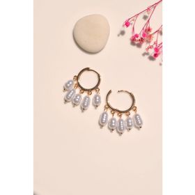 Sacce Scarves&Accessories Sallantılı İnci Küpe
