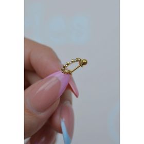 Sacce Scarves&Accessories Taşlı Gold Helix Kıkırdak Küpesi Piercing