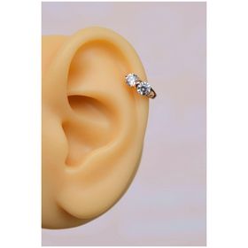 Sacce Scarves&Accessories Taşlı Model Halka Tragus Helix Kıkırdak Küpesi Piercing