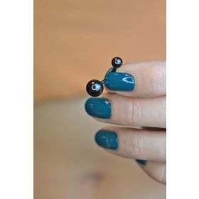 Sacce Scarves&Accessories Top Çelik Göbek Siyah Renk Piercing