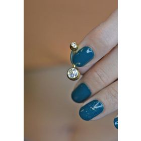 Sacce Scarves&Accessories Top Taşlı Çelik Göbek Gold Piercing