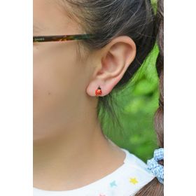 Sacce Scarves&Accessories Uğur Böceği Çocuk Halka Küpe