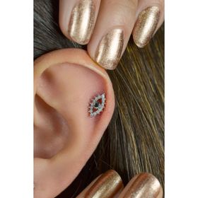 Sacce Scarves&Accessories Zirkon Göz Nazar Tragus Helix Kıkırdak Piercing