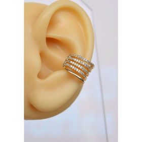 Sacce Scarves&Accessories Zirkon Taşlı Sıkıştırmalı Kıkırdak Küpe