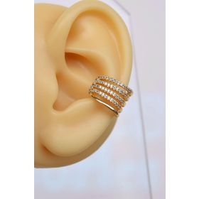 Sacce Scarves&Accessories Zirkon Taşlı Sıkıştırmalı Kıkırdak Küpe