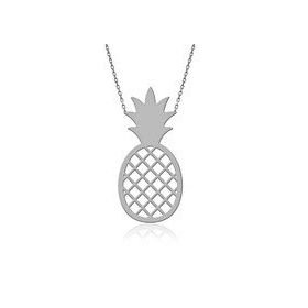 Sade Ananas Gümüş Kolye