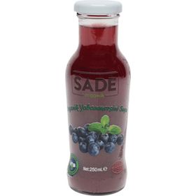 Sade Organik 250 ml Yaban Mersini Suyu (6 adet)