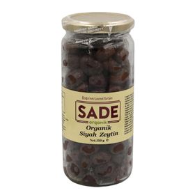 Sade Organik Güneşte Kurutma 310 gr Siyah Zeytin