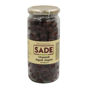 Sade Organik Güneşte Kurutma 310 gr Siyah Zeytin