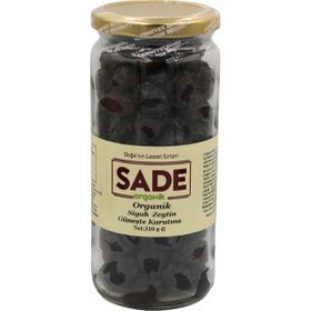 Sade Organik Güneşte Kurutma 310 gr Siyah Zeytin