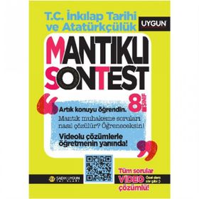 Sadık Uygun 8. Sınıf Mantıklı Son Test T.c. İnkılap Tarihi ve Atatürkçülük Soru Bankası
