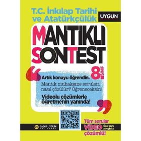 Sadık Uygun 8. Sınıf Mantıklı Son Test T.c. İnkılap Tarihi ve Atatürkçülük Soru Bankası
