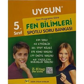 Sadık Uygun Yayınları 5.Sınıf Fen Bilimleri Soru Bankası