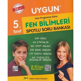 Sadık Uygun Yayınları 5. Sınıf Spotlu Fen Bilimleri Soru Bankası