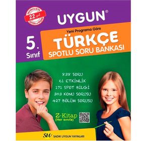Sadık Uygun Yayınları 5. Sınıf Spotlu Türkçe Soru Bankası