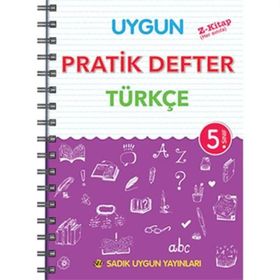 Sadık Uygun Yayınları 5. Sınıf Türkçe Pratik Defter