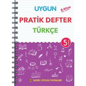 Sadık Uygun Yayınları 5. Sınıf Türkçe Pratik Defter