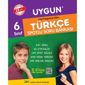 Sadık Uygun Yayınları 6. Sınıf Spotlu Türkçe Soru Bankası