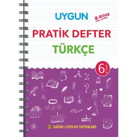 Sadık Uygun Yayınları 6. Sınıf Türkçe Pratik Defter