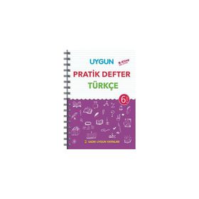 Sadık Uygun Yayınları 6. Sınıf Türkçe Pratik Defter