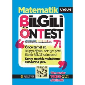 Sadık Uygun Yayınları 7. Sınıf Matematik Bilgili Ön Test