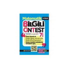 Sadık Uygun Yayınları 7. Sınıf Matematik Bilgili Ön Test