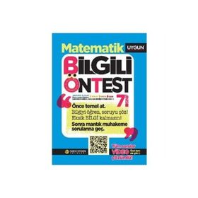 Sadık Uygun Yayınları 7. Sınıf Matematik Bilgili Ön Test