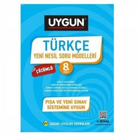 Sadık Uygun Yayınları 8. Sınıf Türkçe Yeni Nesil Soru Modelleri