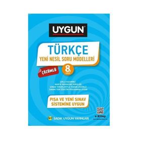 Sadık Uygun Yayınları 8. Sınıf Türkçe Yeni Nesil Soru Modelleri