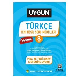 Sadık Uygun Yayınları 8. Sınıf Türkçe Yeni Nesil Soru Modelleri