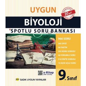 Sadık Uygun Yayınları 9.Sınıf Biyoloji Spotlu Soru Bankası