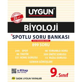 Sadık Uygun Yayınları 9.Sınıf Biyoloji Spotlu Soru Bankası