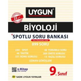Sadık Uygun Yayınları 9.Sınıf Biyoloji Spotlu Soru Bankası