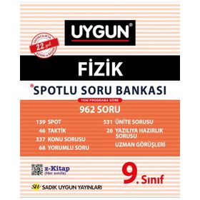 Sadık Uygun Yayınları 9. Sınıf Fizik Soru Bankası