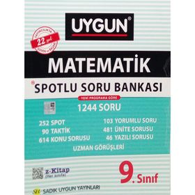 Sadık Uygun Yayınları 9. Sınıf Matematik Spotlu Soru Bankası